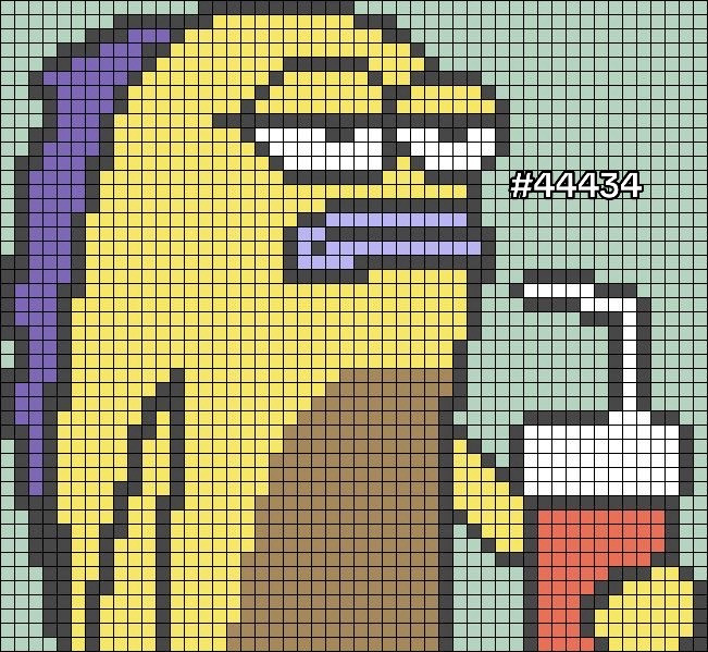 Crochet Tapestry Patterns of Iconic Characters: Elmo, Bubbles, Peppa Pig, Mike Wazowski