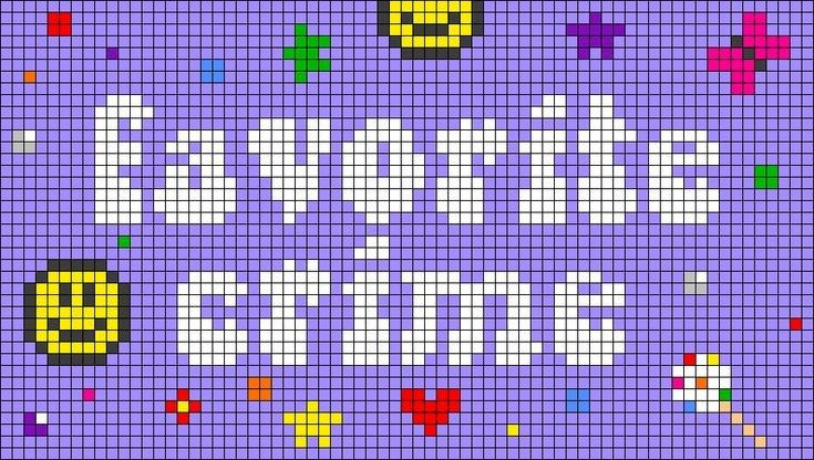 Crochet Tapestry Pixel Charts: Lana Del Rey, Arctic Monkeys, Tyler The Creator, Rolling Stones, Queen, Gorillaz