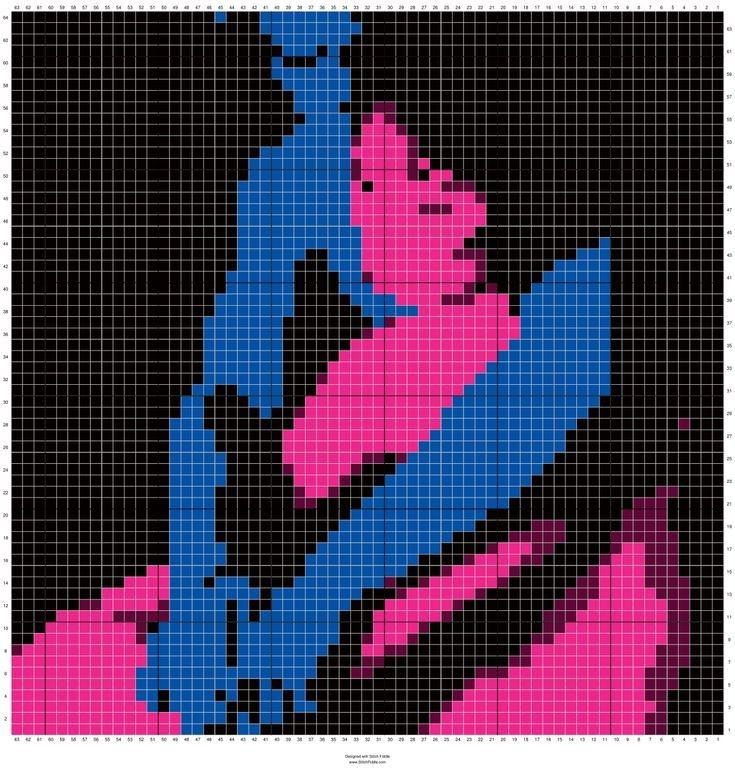 Crochet Tapestry Pixel Charts: Lana Del Rey, Arctic Monkeys, Tyler The Creator, Rolling Stones, Queen, Gorillaz