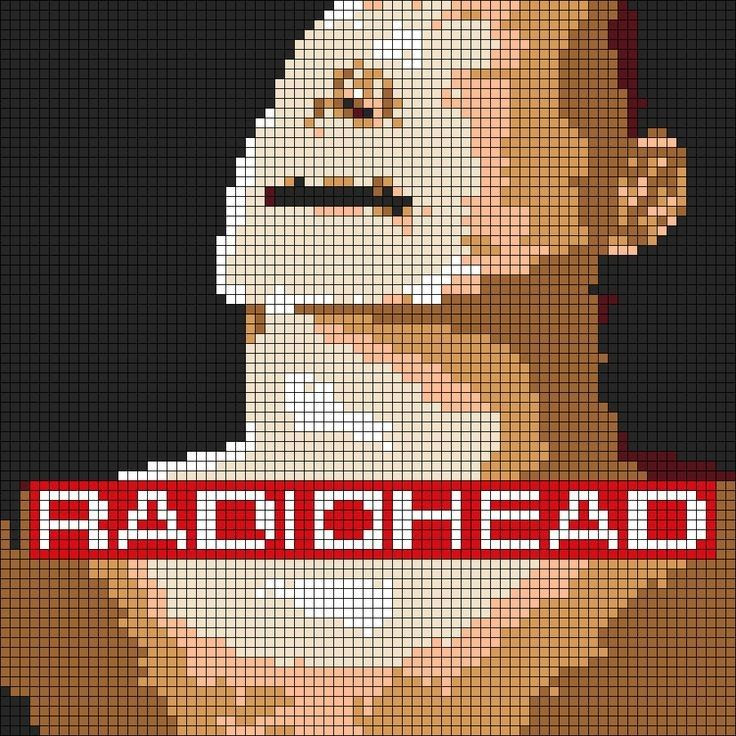 Crochet Tapestry Pixel Charts: Lana Del Rey, Arctic Monkeys, Tyler The Creator, Rolling Stones, Queen, Gorillaz