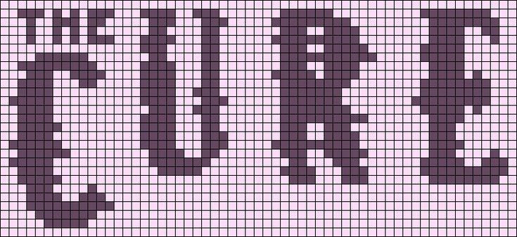 Crochet Tapestry Pixel Charts: Lana Del Rey, Arctic Monkeys, Tyler The Creator, Rolling Stones, Queen, Gorillaz