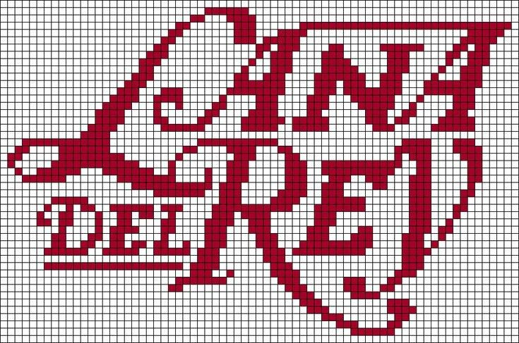 Crochet Tapestry Pixel Charts: Lana Del Rey, Arctic Monkeys, Tyler The Creator, Rolling Stones, Queen, Gorillaz