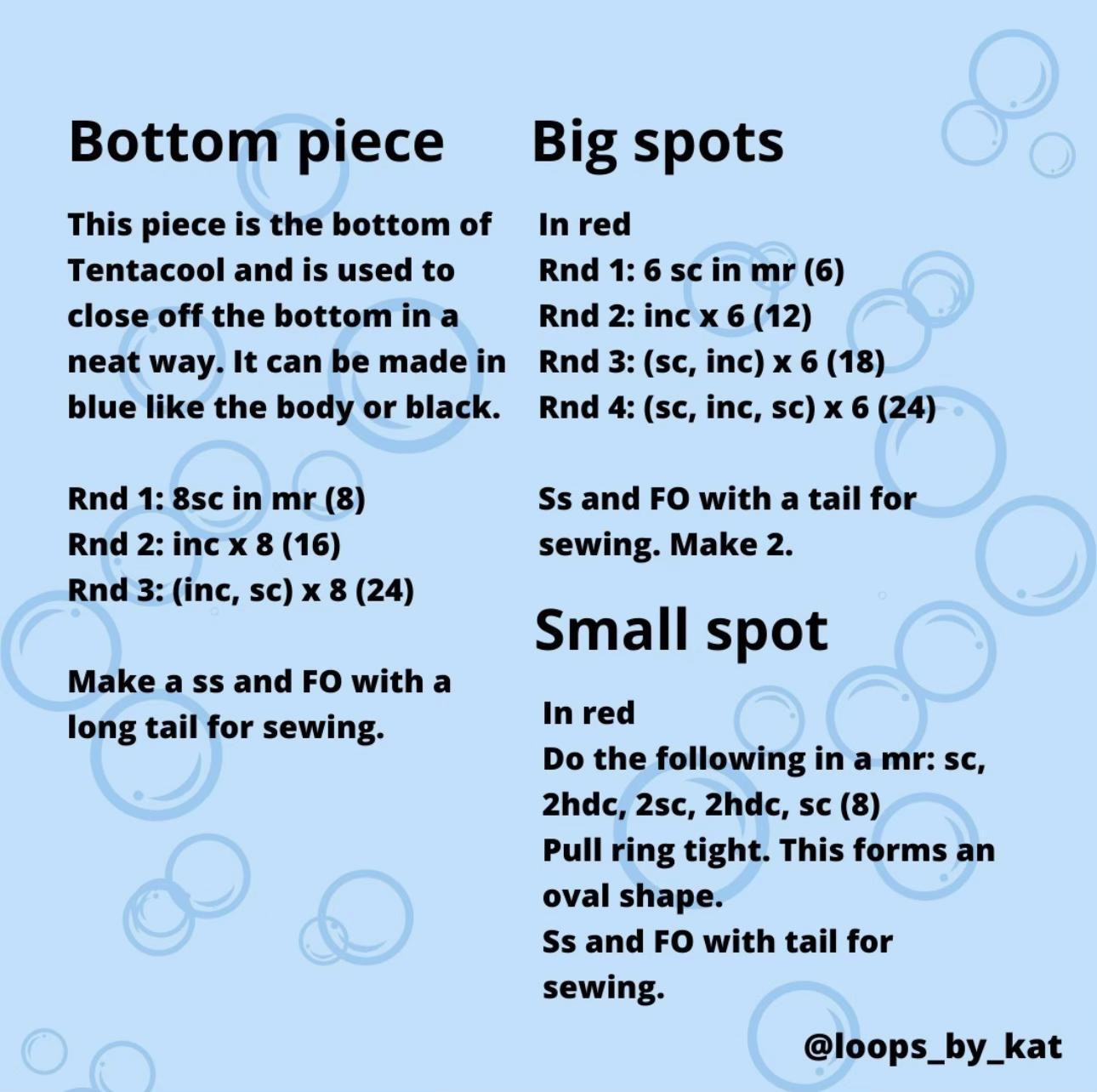 Crochet Tentacool Free Pattern