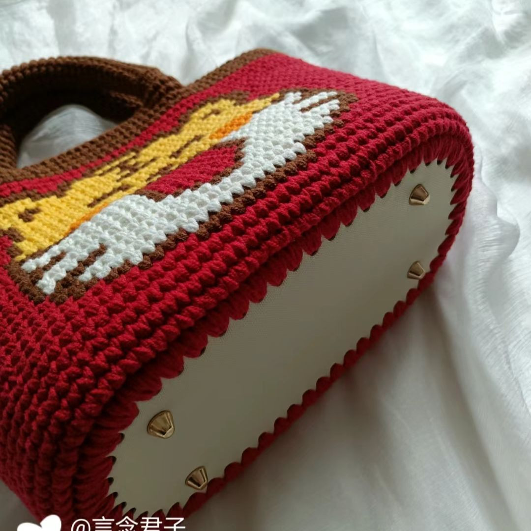 Crochet Tiger Face Bag Pattern Chart