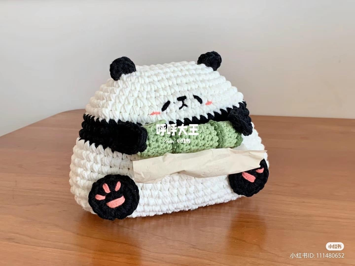 Crochet Tissue Box Patterns: Hamtaro, Strawberry & Panda
