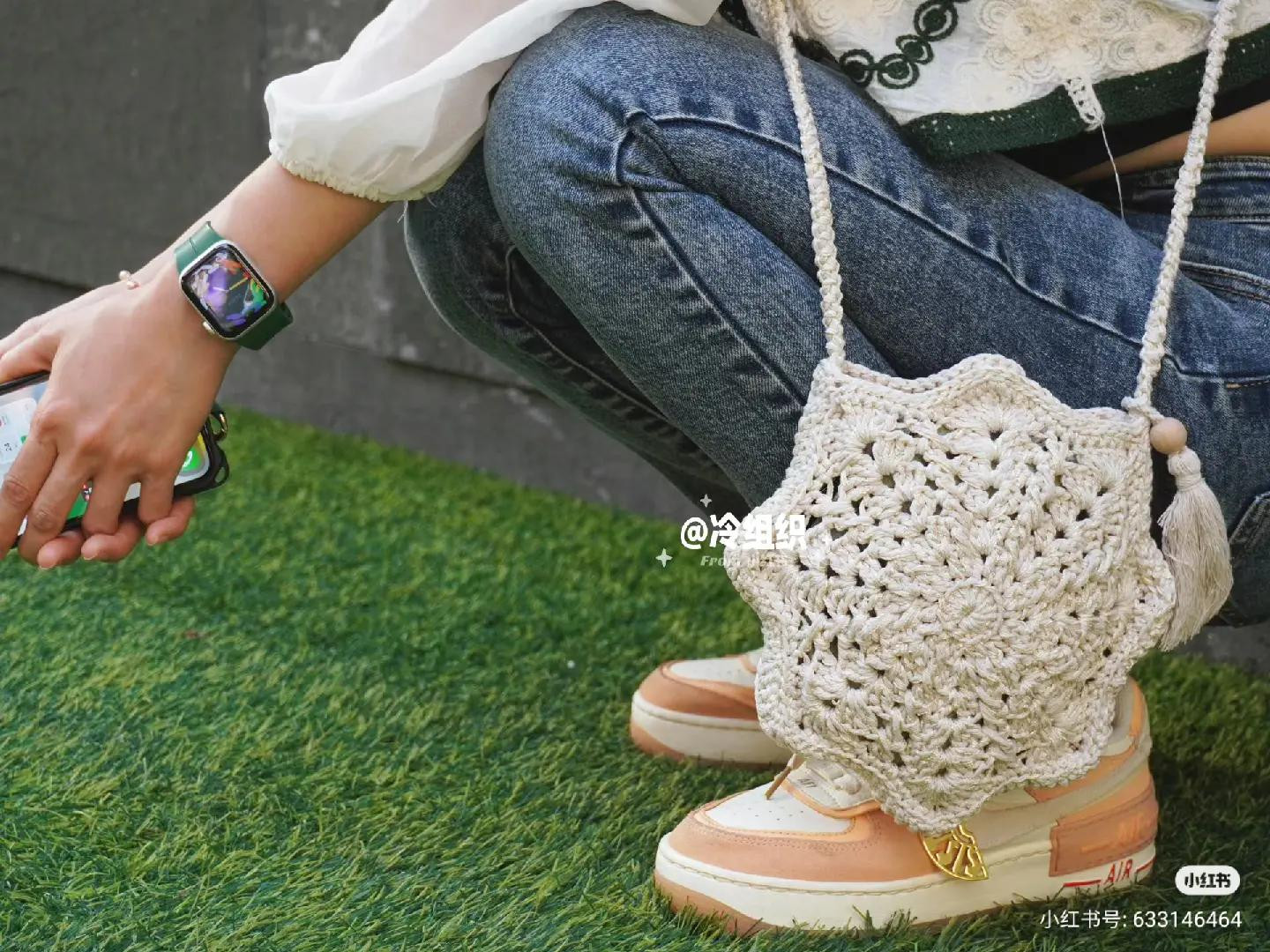 Crochet Tote Bag and Granny Square Crossbody Bag Patterns with Charts