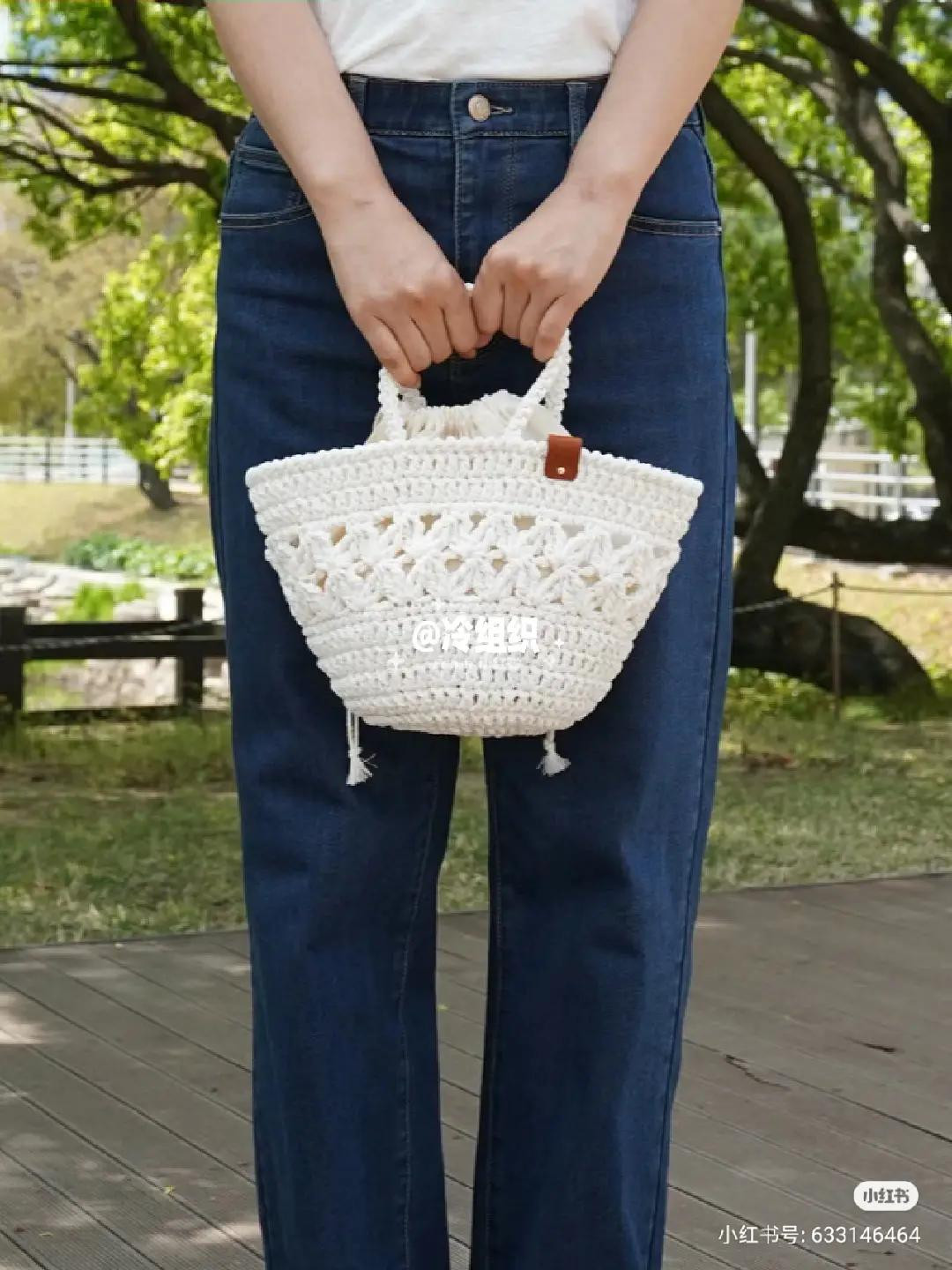 Crochet Tote Bag and Granny Square Crossbody Bag Patterns with Charts