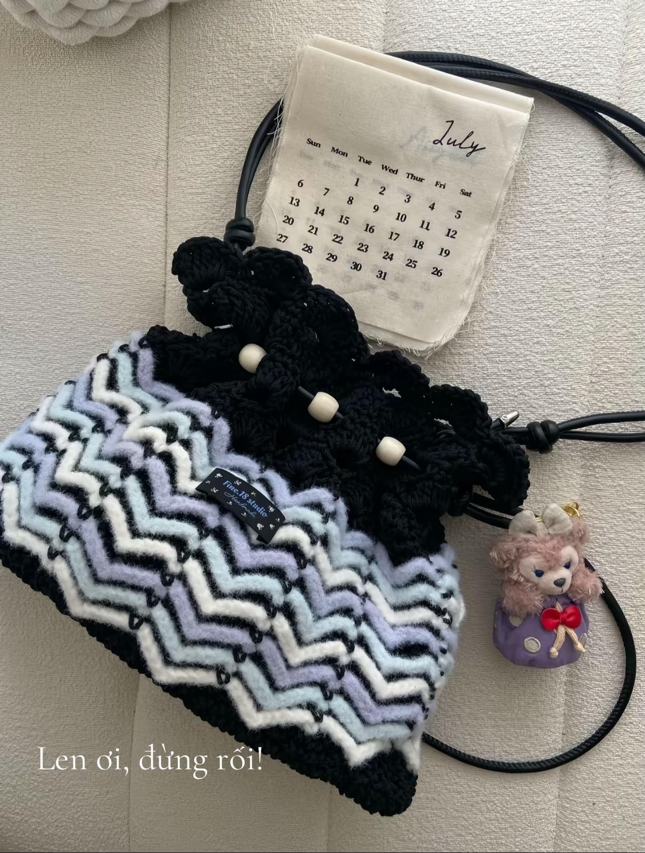 Crochet Tote Bag Chart - Island or Dunhuang Color Scheme Pattern