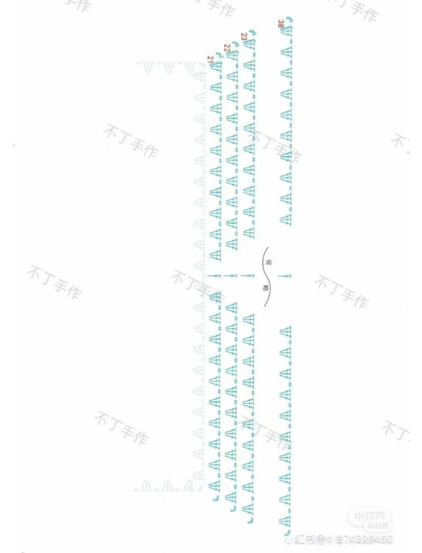 Crochet Tote Bag Pattern: Detailed Flat Chart for Purple, Beige, and Dark Grey Handmade Bags