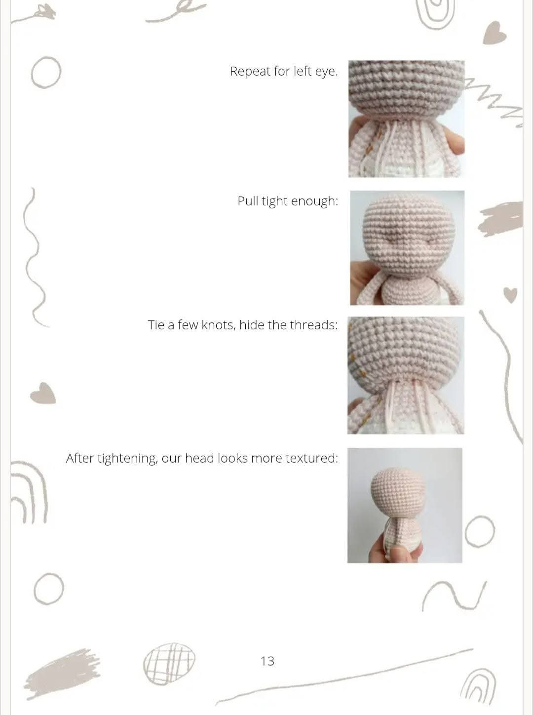 Crochet Toy Pattern: Angel (Cupid) Doll with Wings