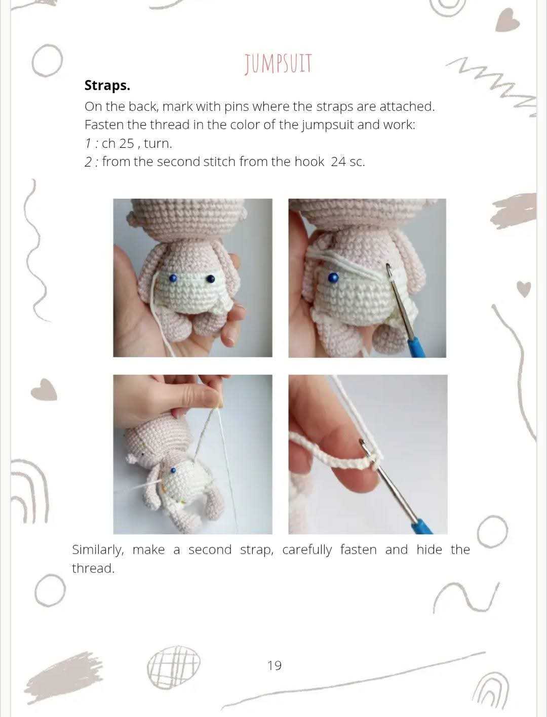 Crochet Toy Pattern: Angel (Cupid) Doll with Wings