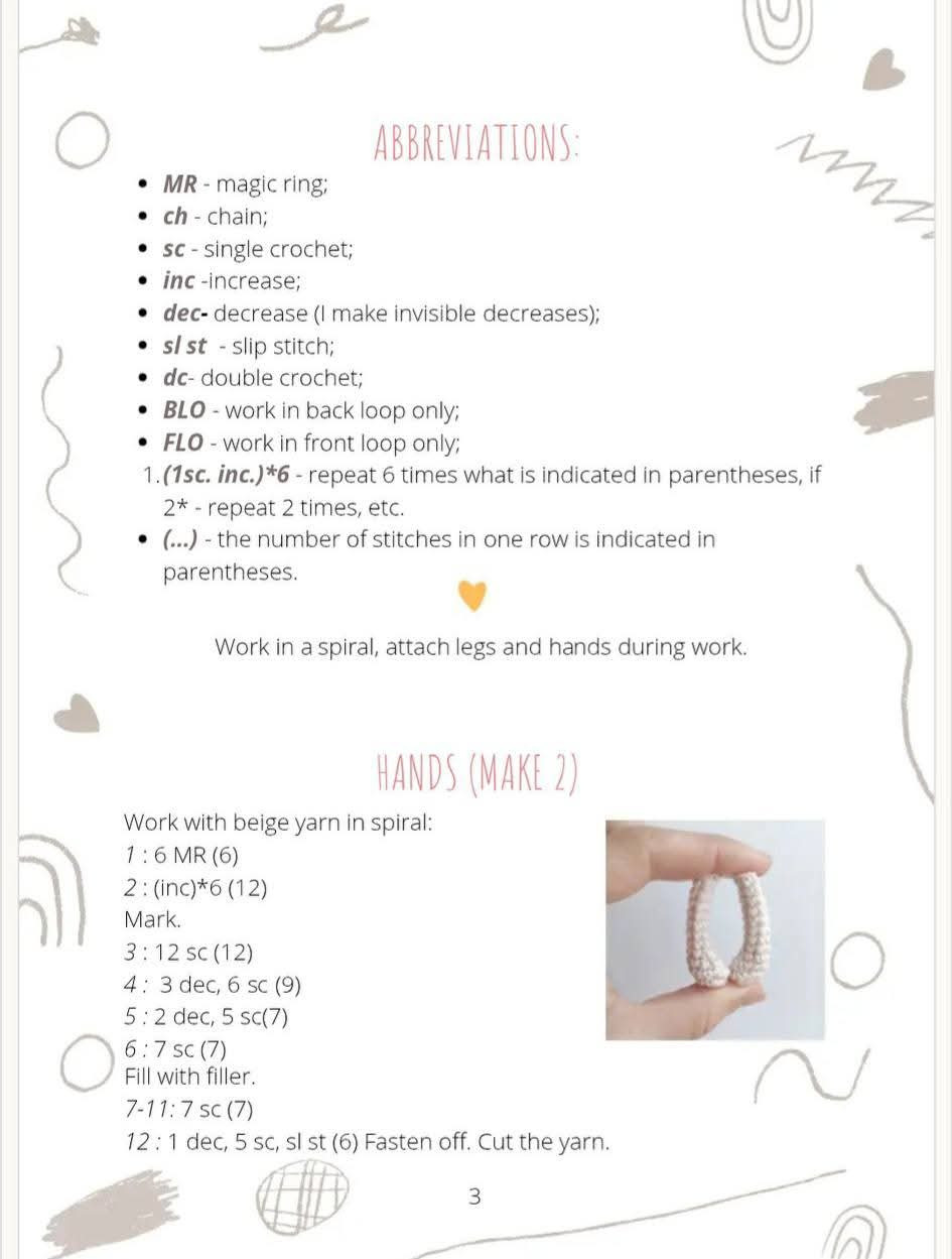 Crochet Toy Pattern: Angel (Cupid) Doll with Wings