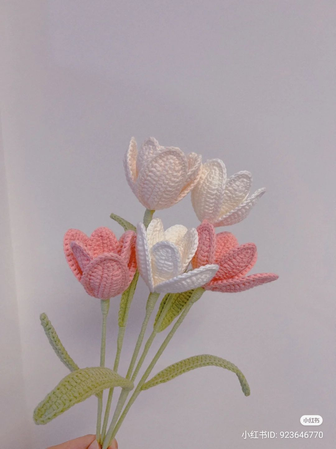 Crochet Tulip Flower Pattern Chart with Instructions