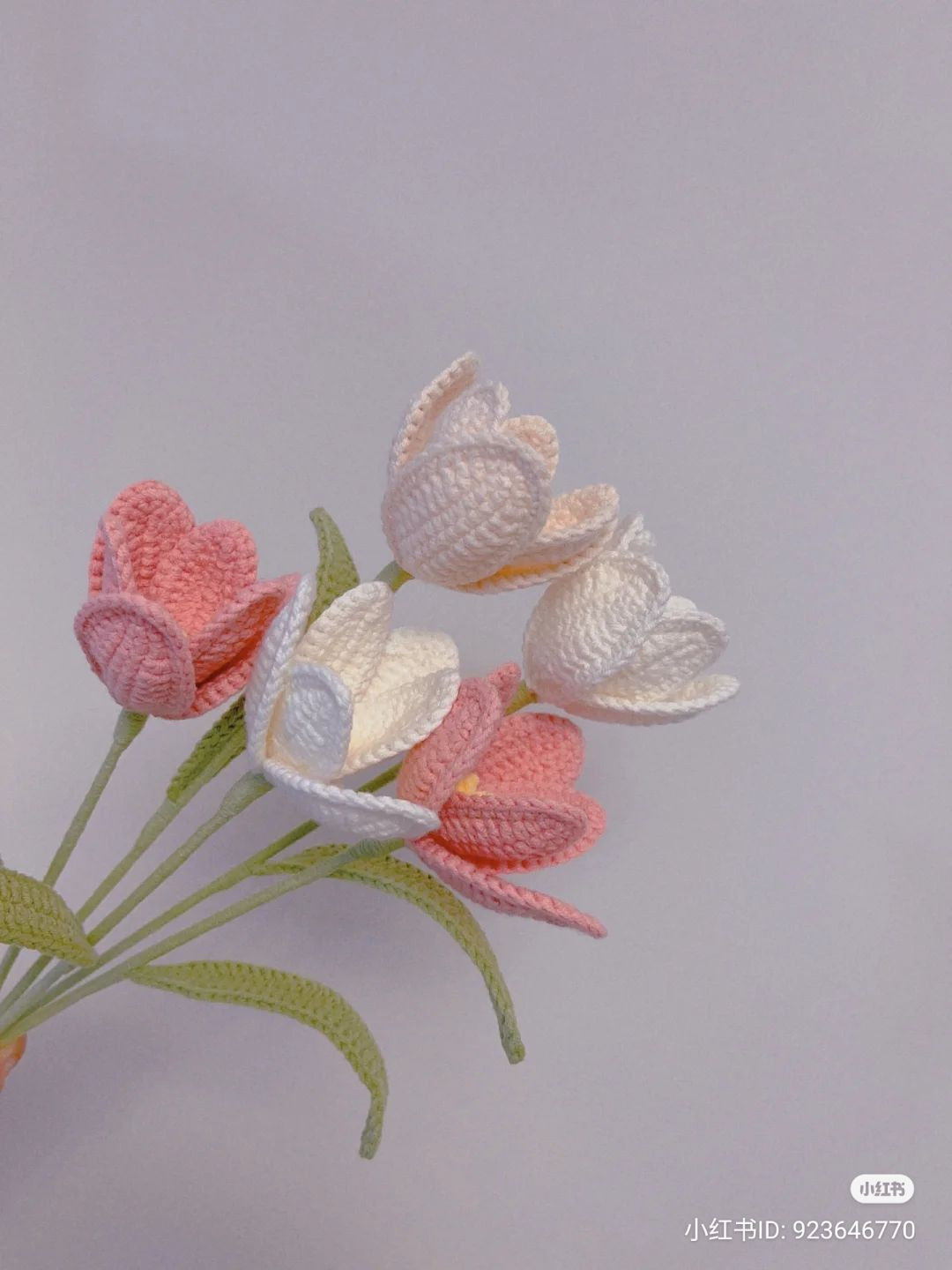 Crochet Tulip Flower Pattern Chart with Instructions