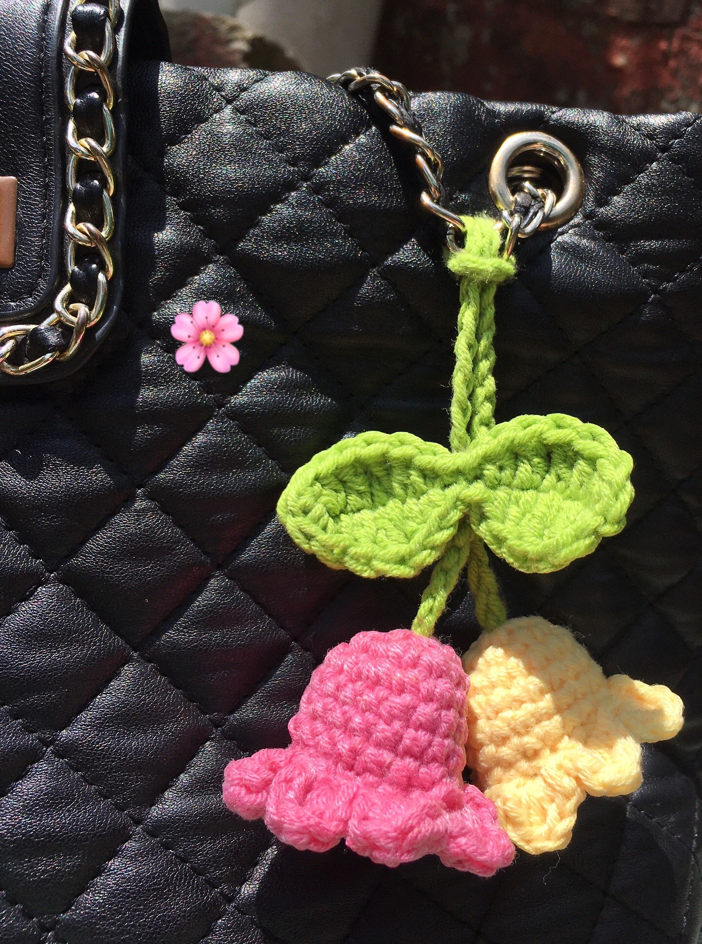 Crochet Tulip Keychain Pattern Tutorial