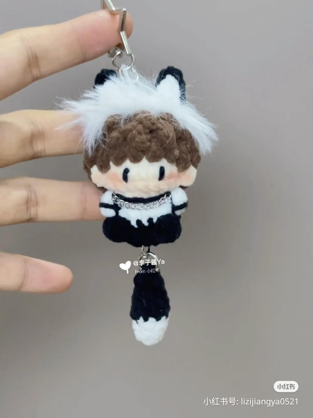 Crochet Tutorial: Cute Cat-Ear Character Doll Keychain Pattern