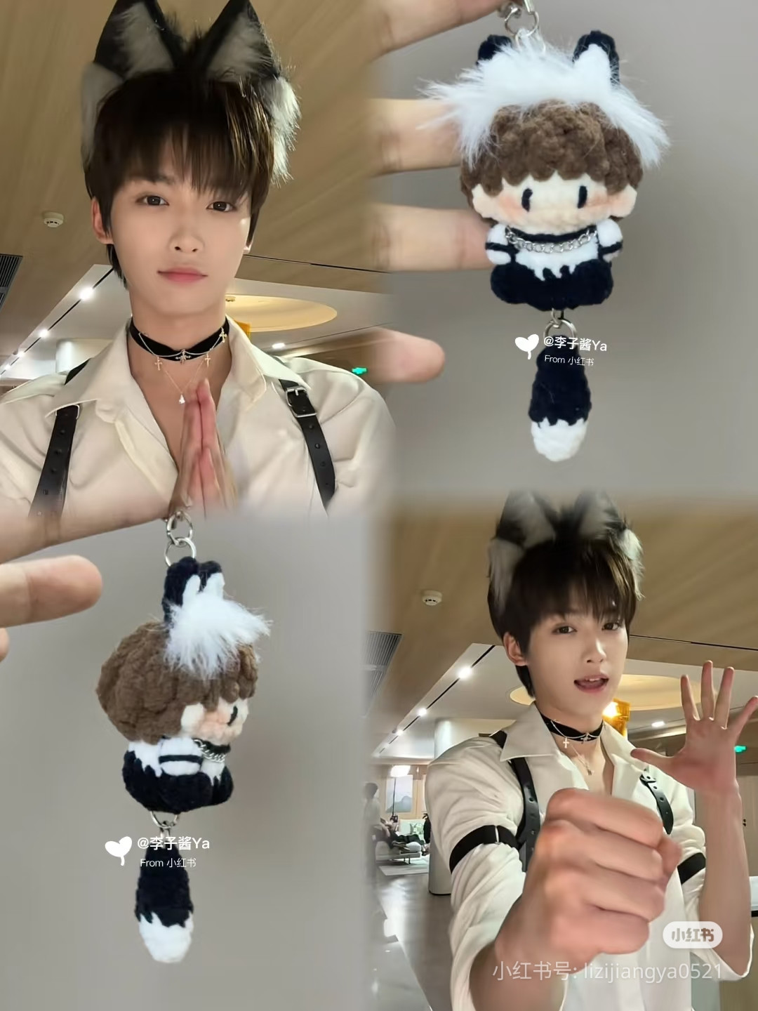 Crochet Tutorial: Cute Cat-Ear Character Doll Keychain Pattern