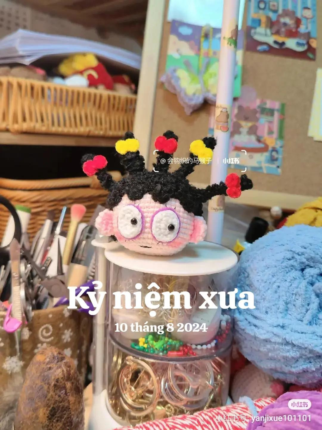 Crochet Tutorial: Head of Classic Cartoon Girl with Pigtails