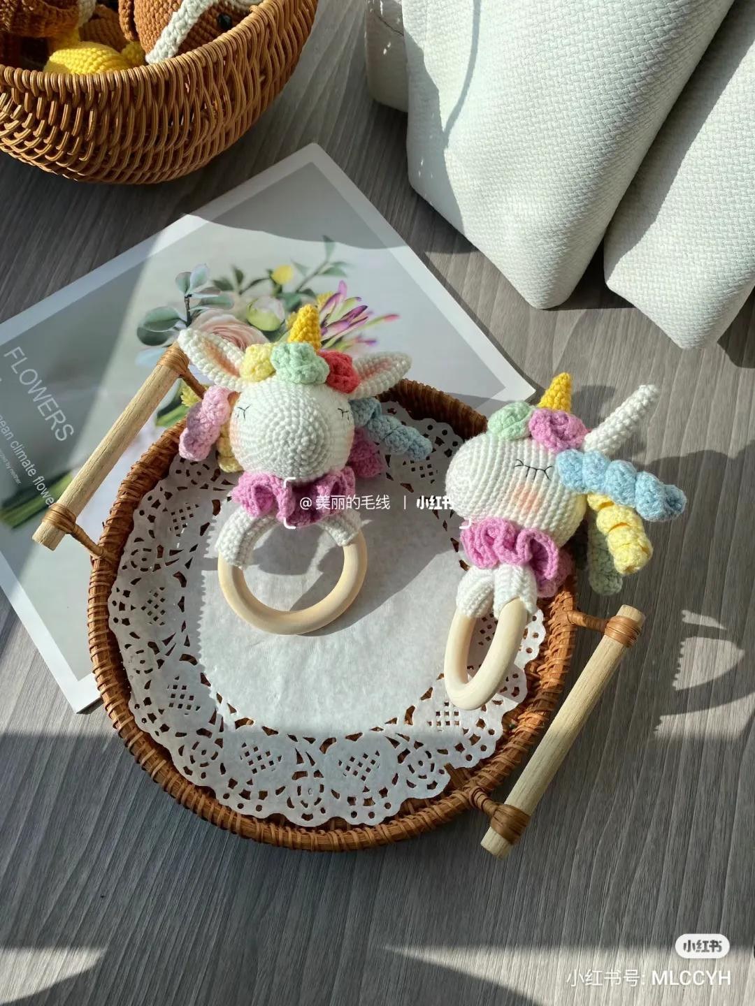 Crochet Unicorn Rattle Doll Pattern Chart