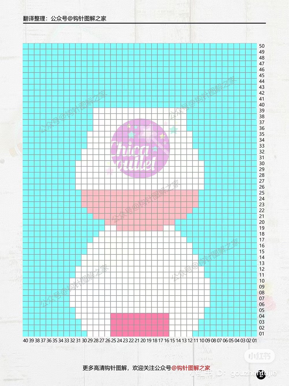 Crochet Unicorn Wall Hanging Pattern with Chart and Instructions