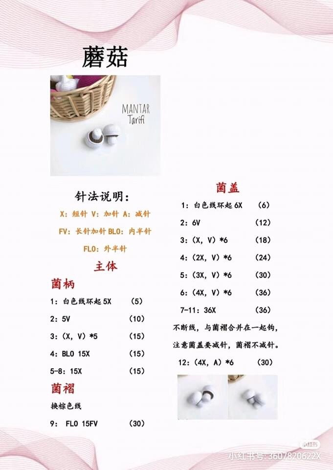 Crochet Vegetable Pattern: Lemon, Peas, Beetroot, Mushroom, Zucchini