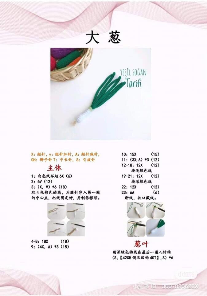 Crochet Vegetable Patterns: Avocado, Pepper, Cabbage, Cucumber, Onion