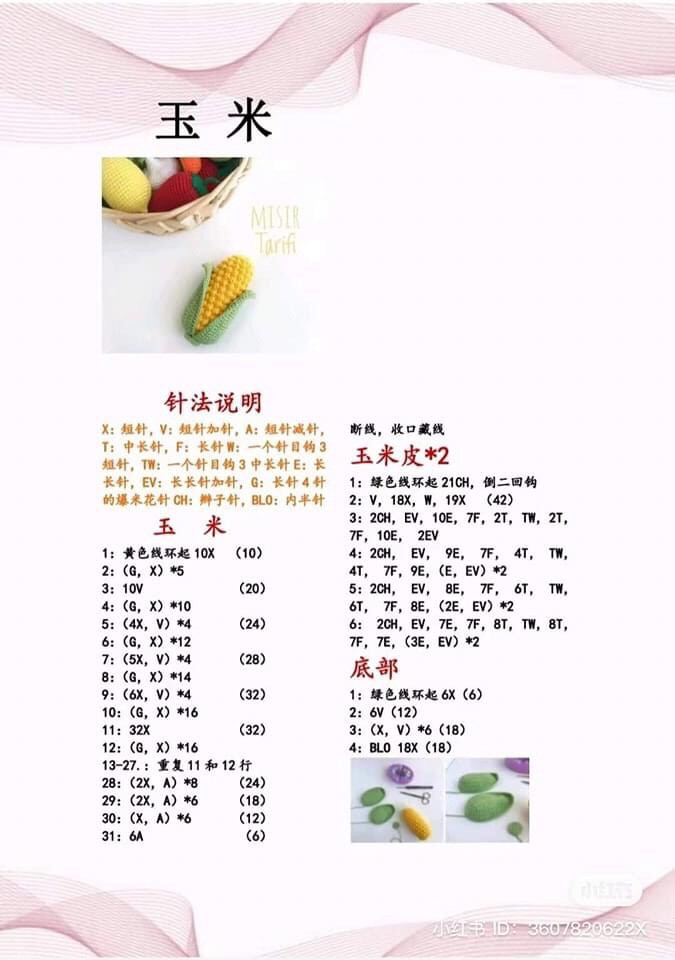 Crochet Vegetable Patterns: Avocado, Pepper, Cabbage, Cucumber, Onion