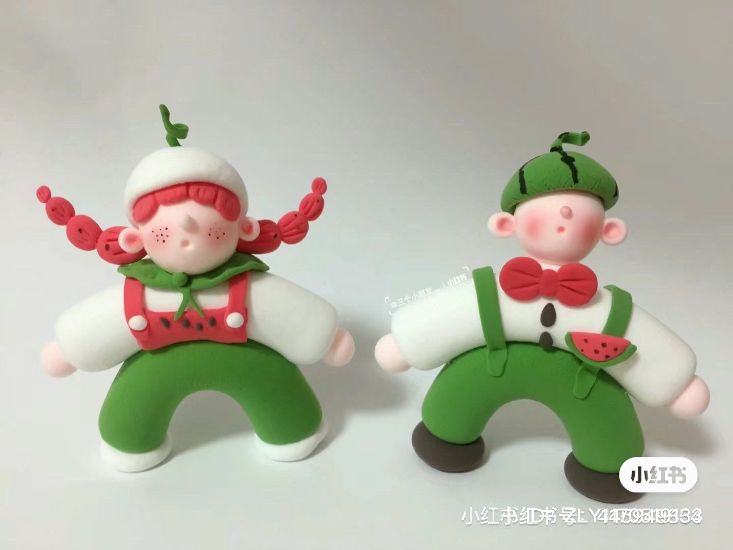 Crochet Watermelon Couple Dolls Amigurumi Pattern Chart