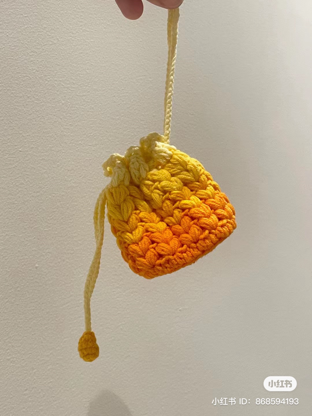 Crochet Wheat Ear Bag Pattern Chart Tutorial