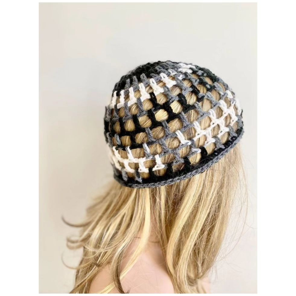 Crochet Wig Cap Pattern with Chart and Colorful Examples