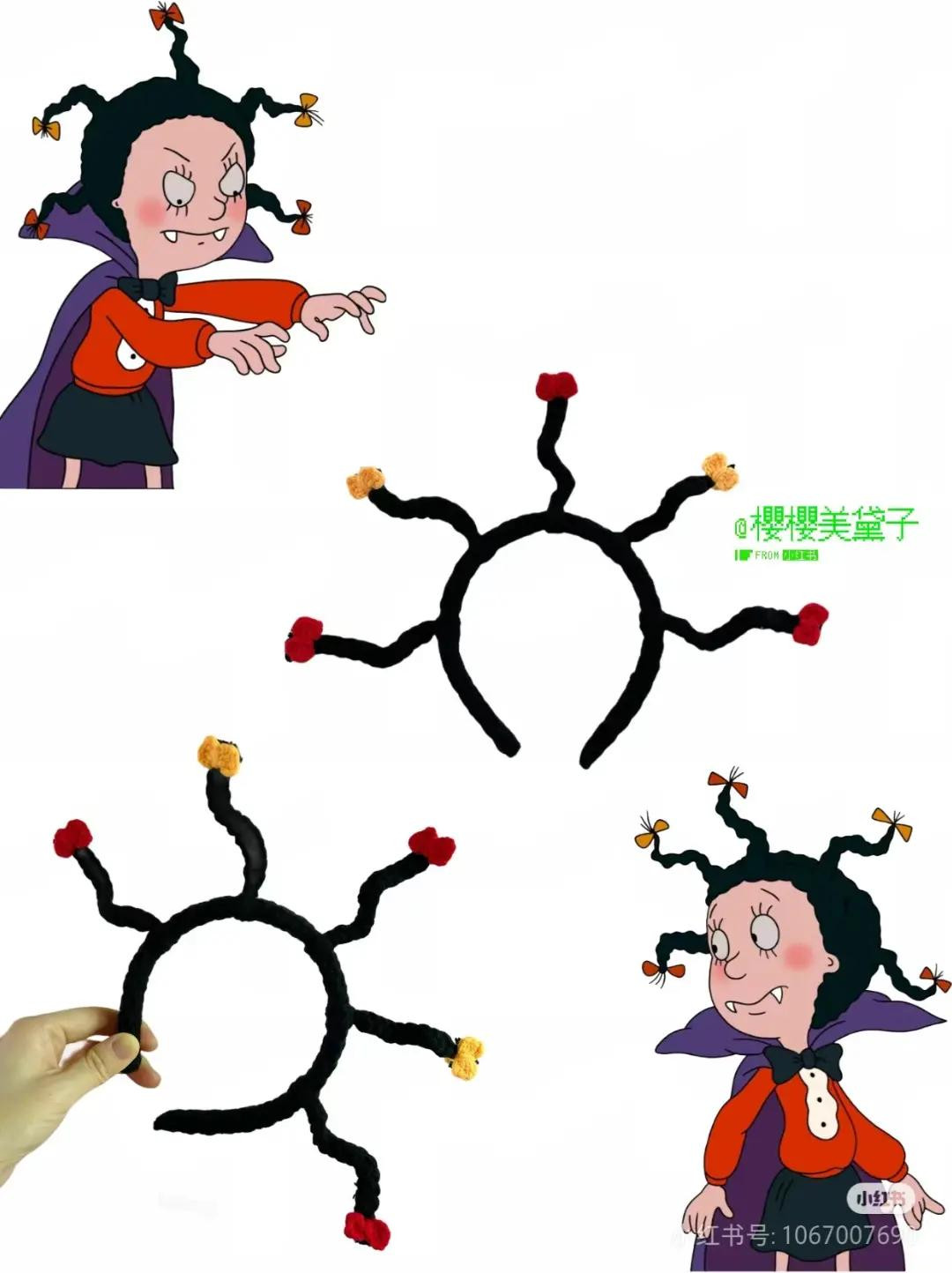 Crochet Witch Headband Pattern Tutorial