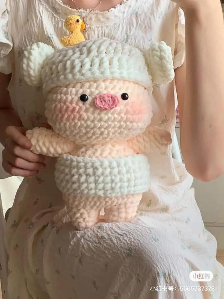 Crochet Witch Pig and Bath Pig Amigurumi Pattern Tutorial