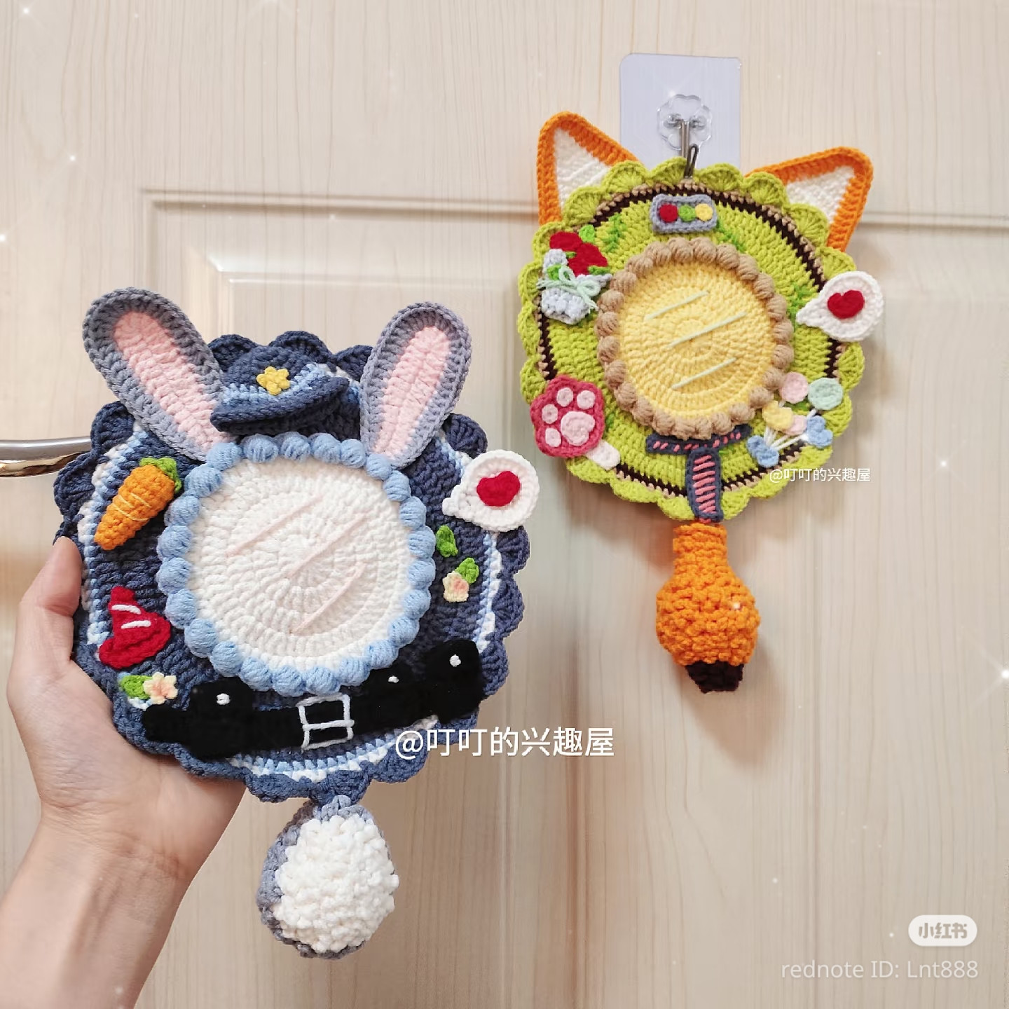 Crochet Zootopia Judy Hopps and Nick Wilde Coasters Pattern