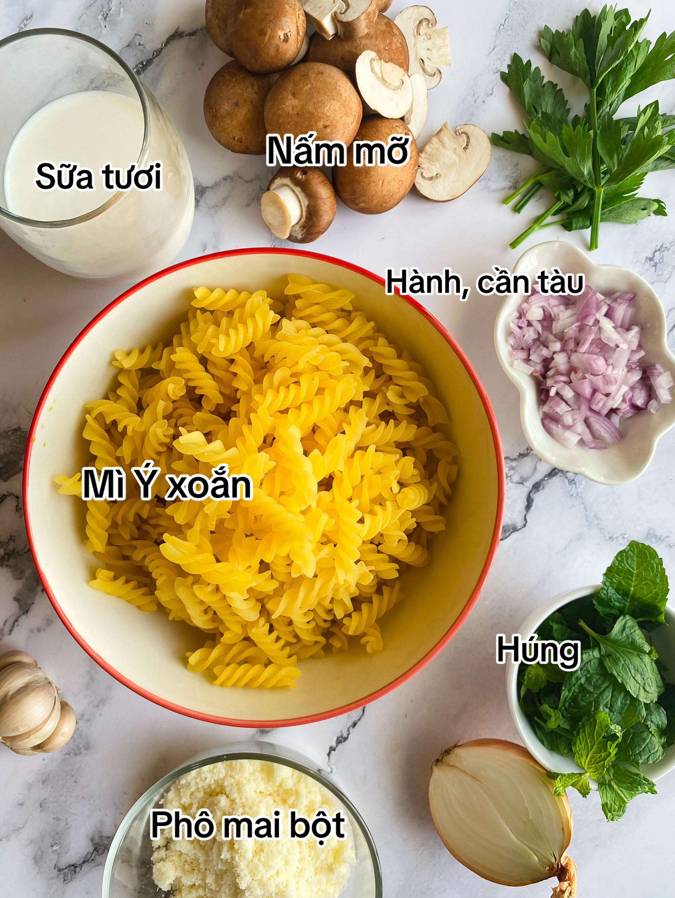 Cùng mình làm Mì Ý sốt kem và nấm cực béo ngậy, siêu ngon