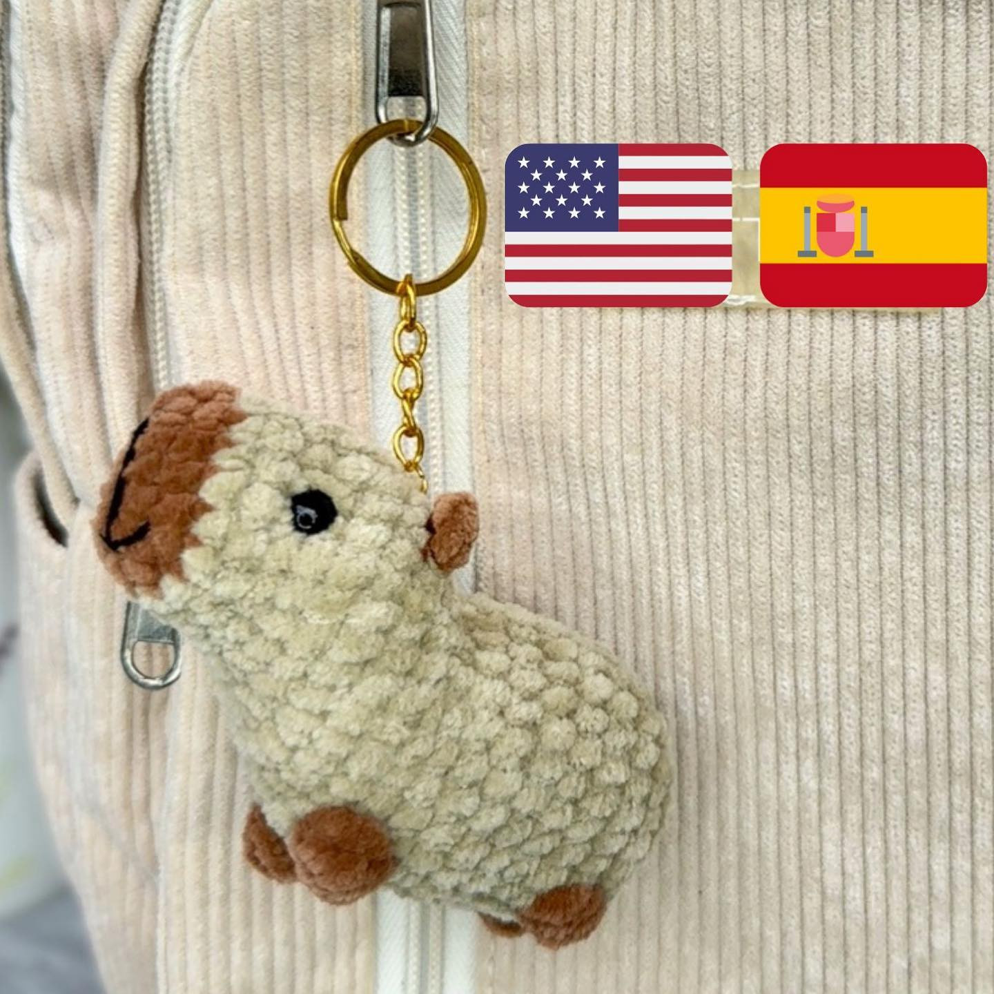 Cute Amigurumi Capybara Crochet Pattern with List of Materials and Instructions