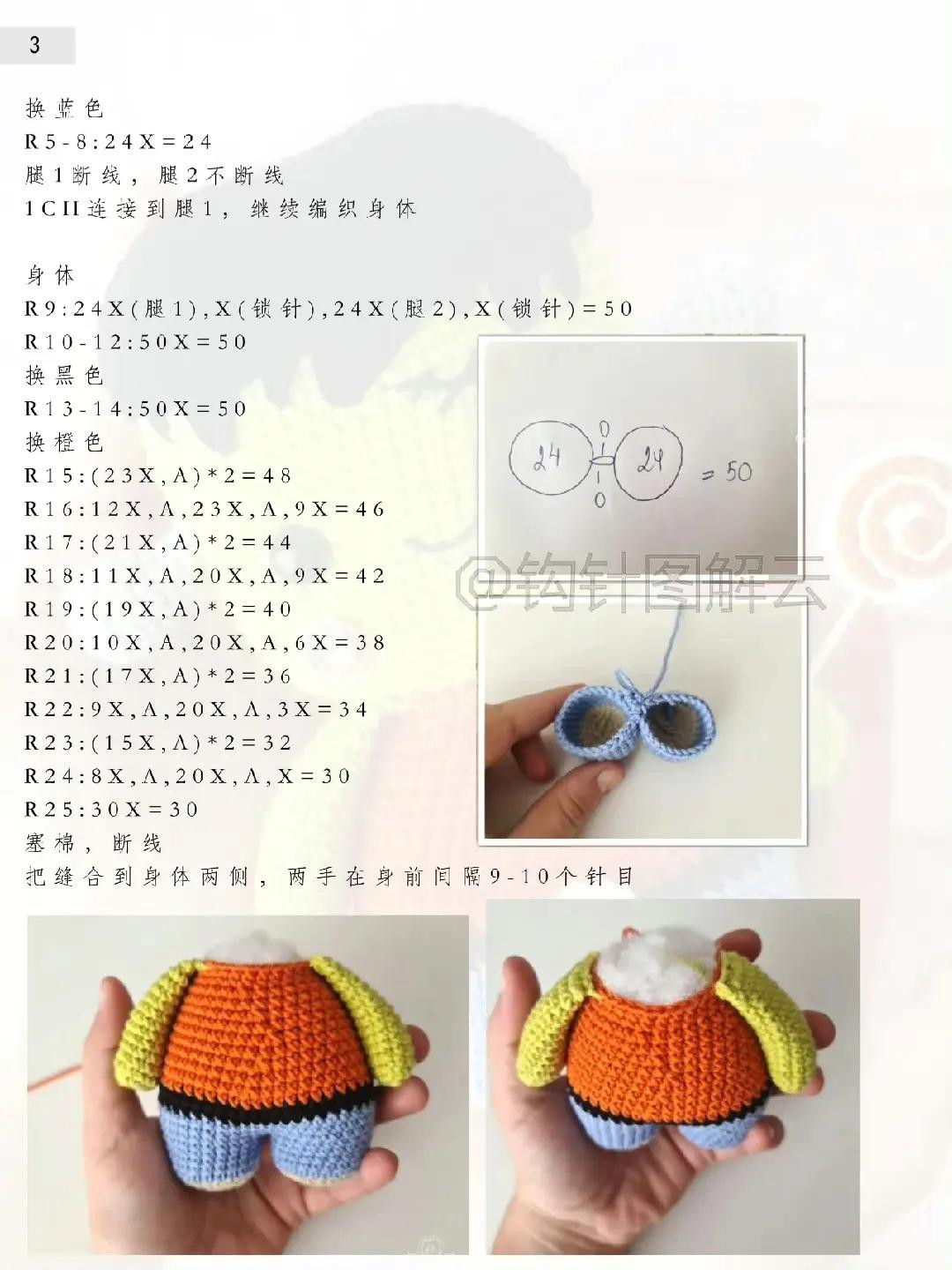 Cute Amigurumi Frankenstein Doll Crochet Pattern with Lollipop