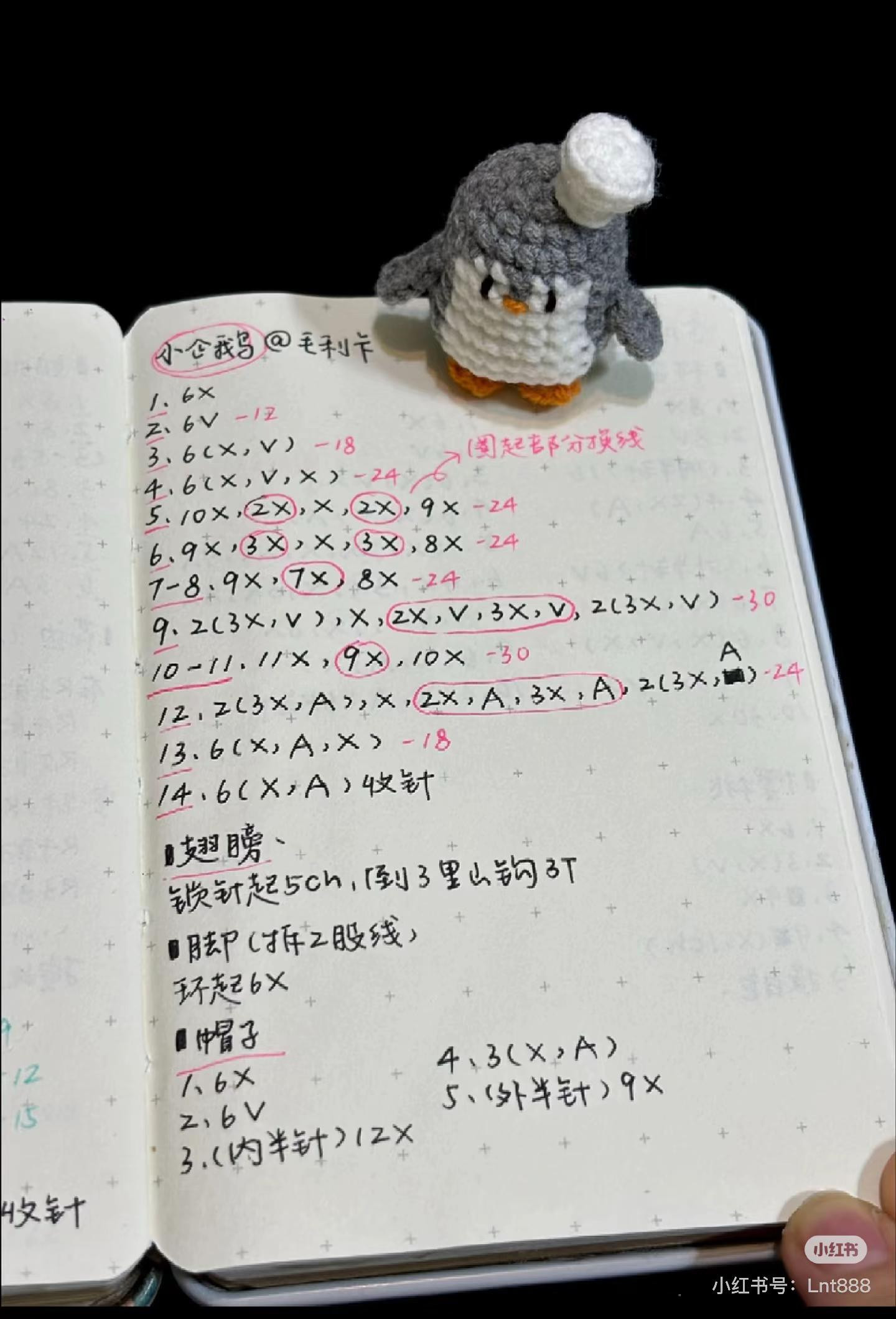 Cute Amigurumi Penguin Crochet Pattern with Scarf and Hat