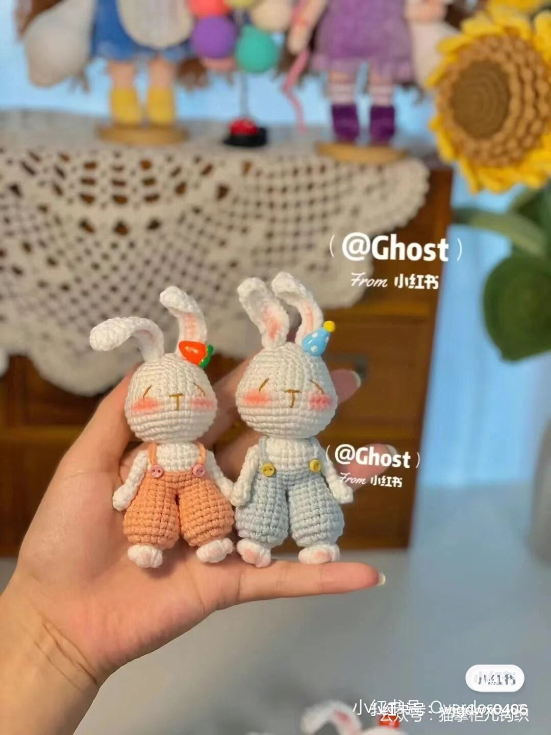 Cute Amigurumi Rabbit Doll Crochet Pattern Chart