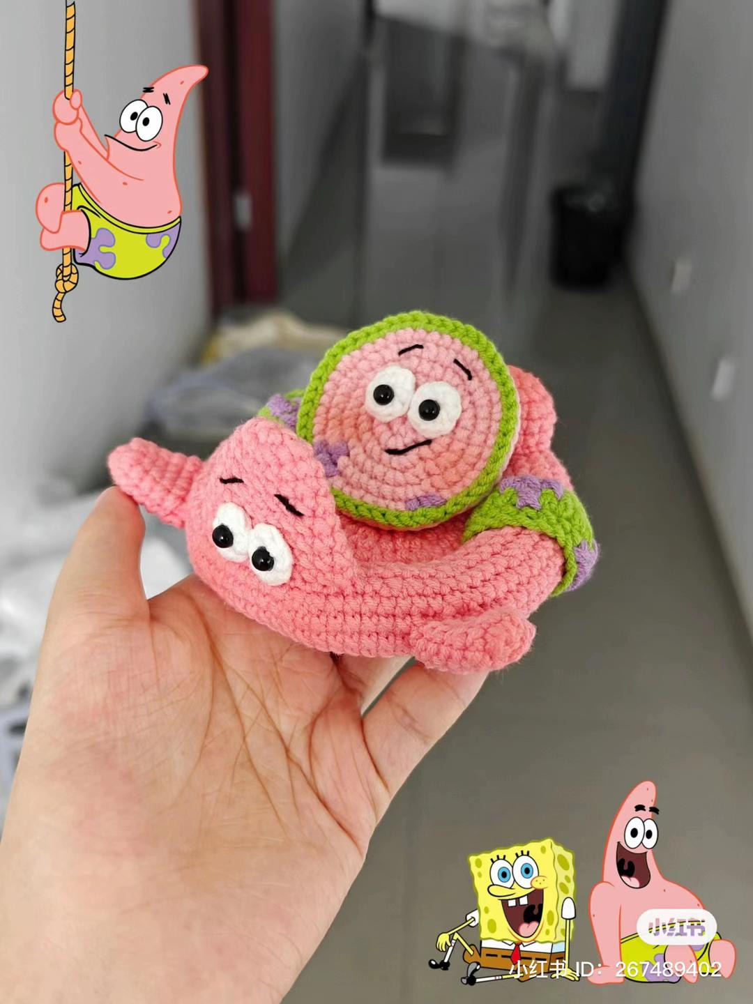 Cute Apple Hamster Crochet Pattern Chart with Step-by-Step Instructions