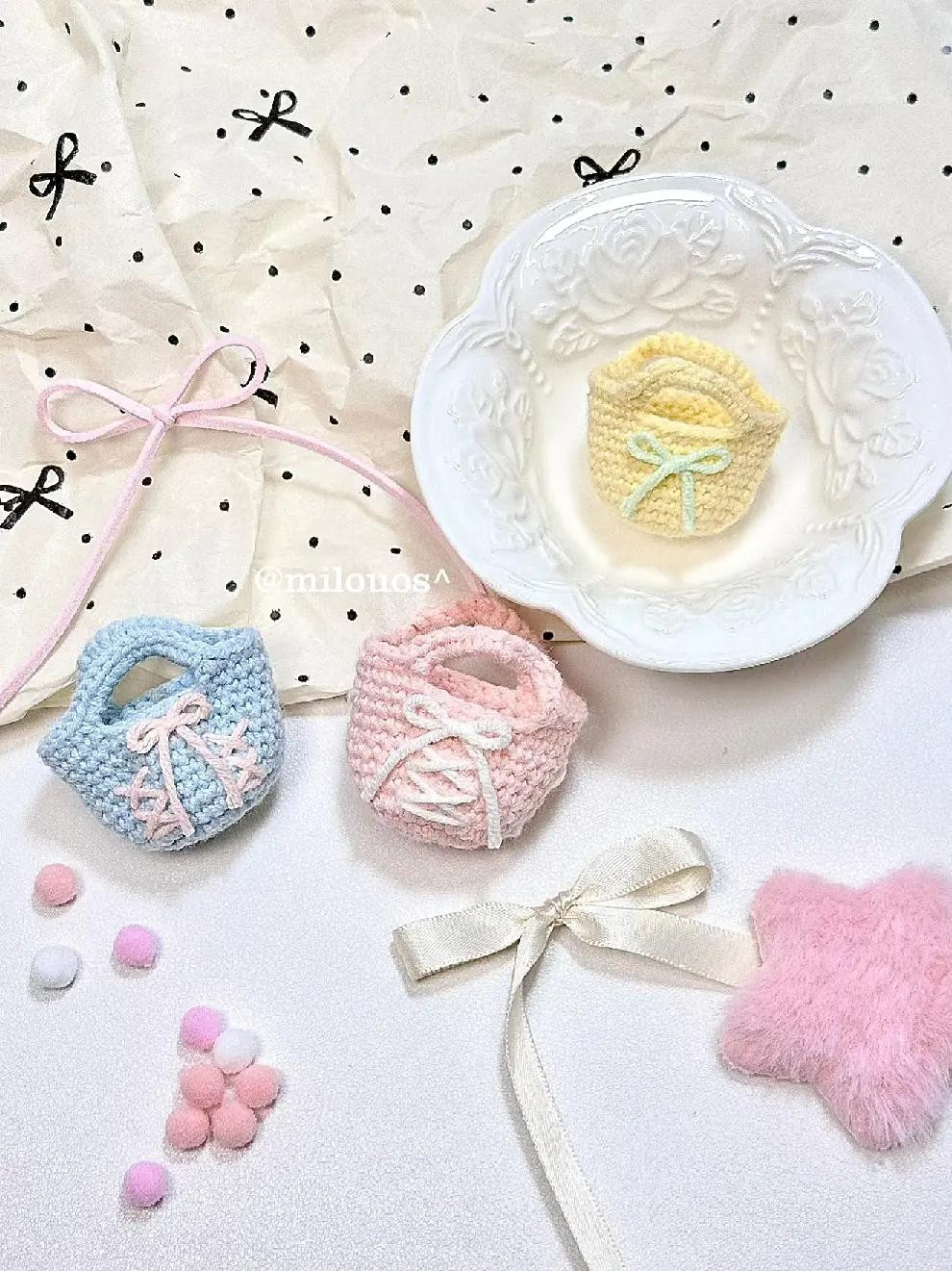 Cute Ballet Flat Crochet Bag Pattern Tutorial