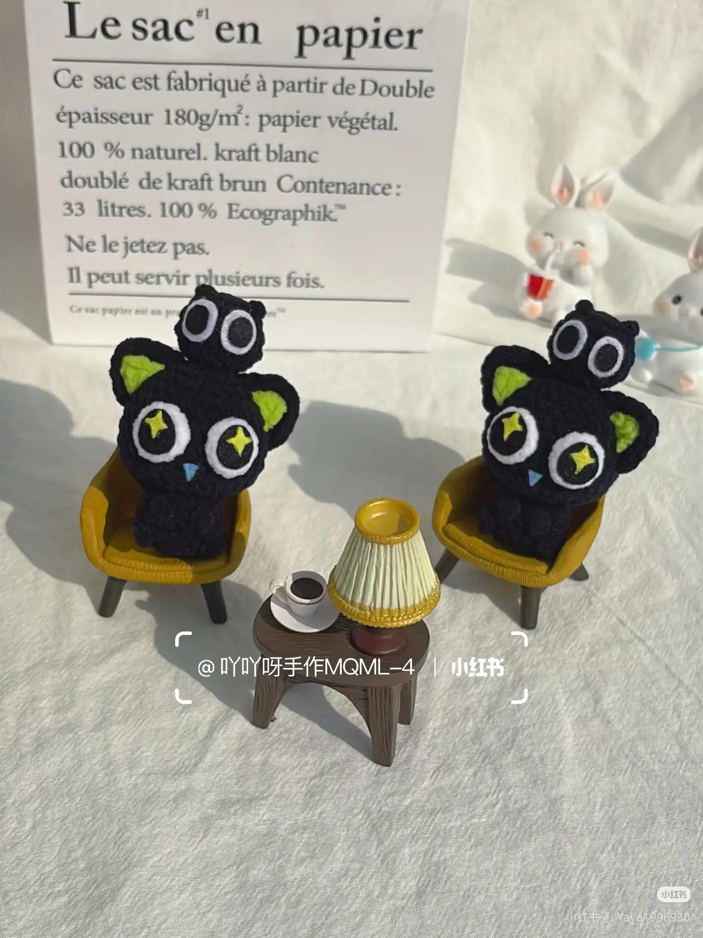 Cute Black Cat Amigurumi Crochet Pattern with Tutorial