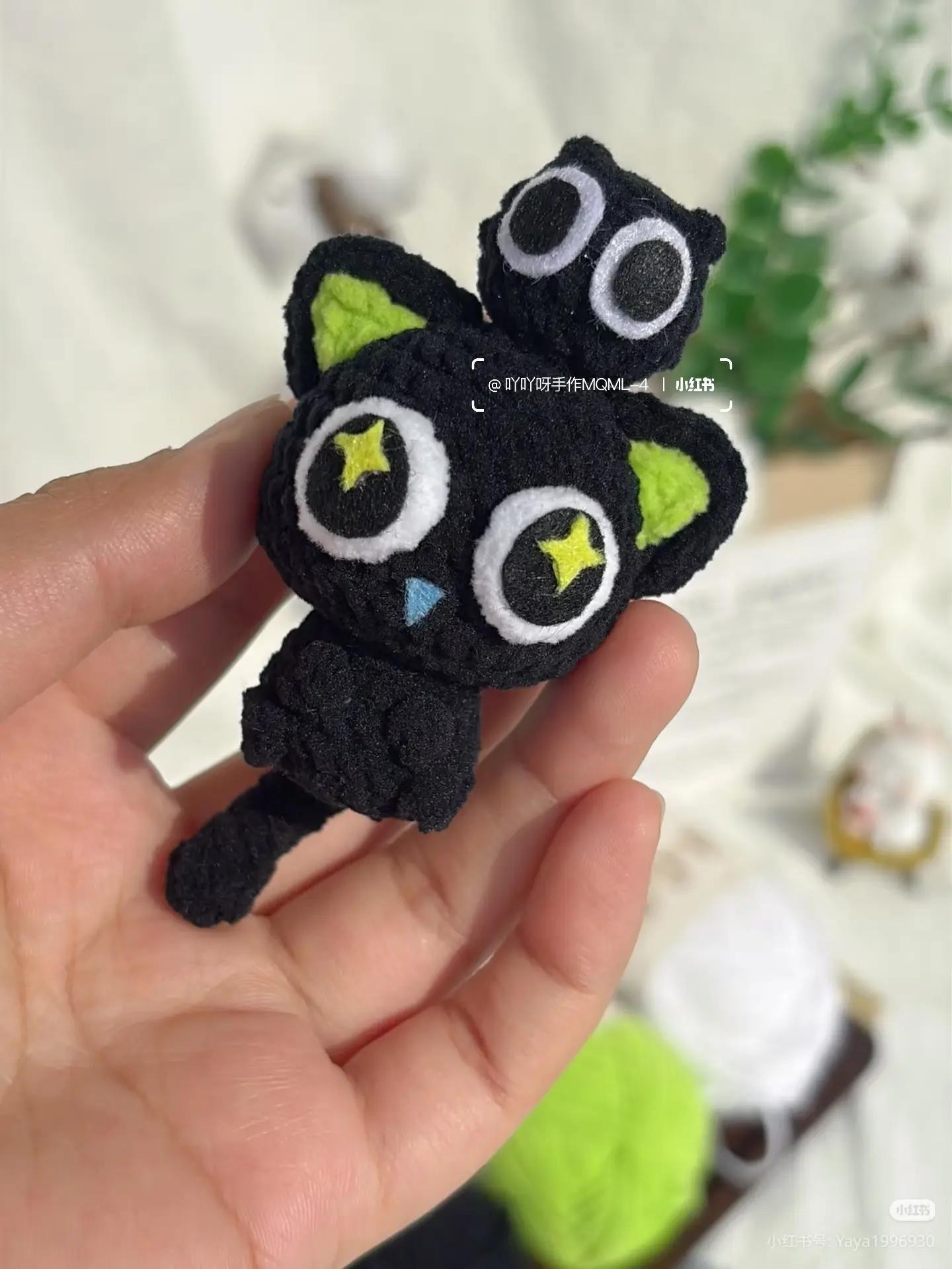 Cute Black Cat Amigurumi Crochet Pattern with Tutorial