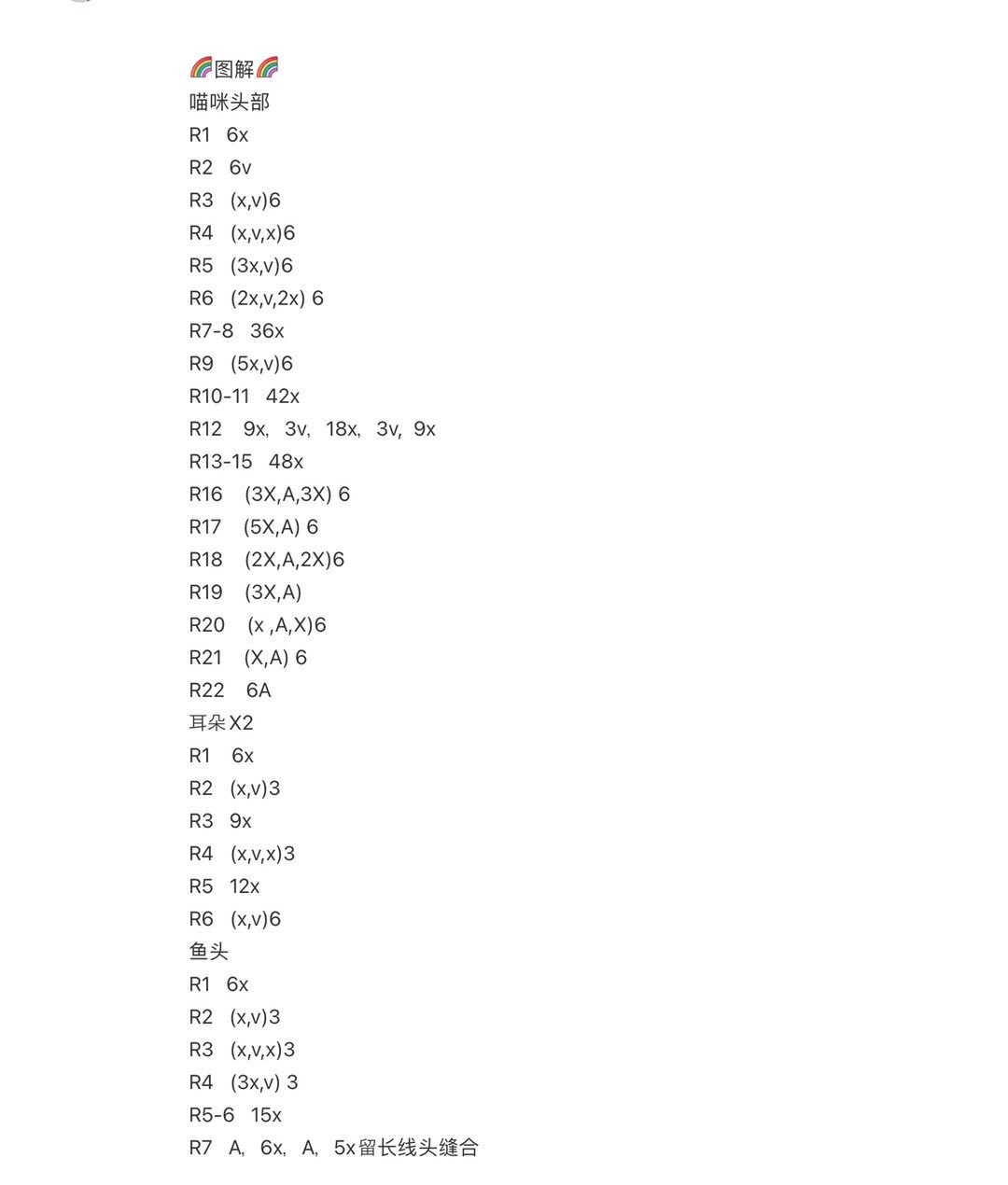 Cute Black Cat Keychain Crochet Pattern