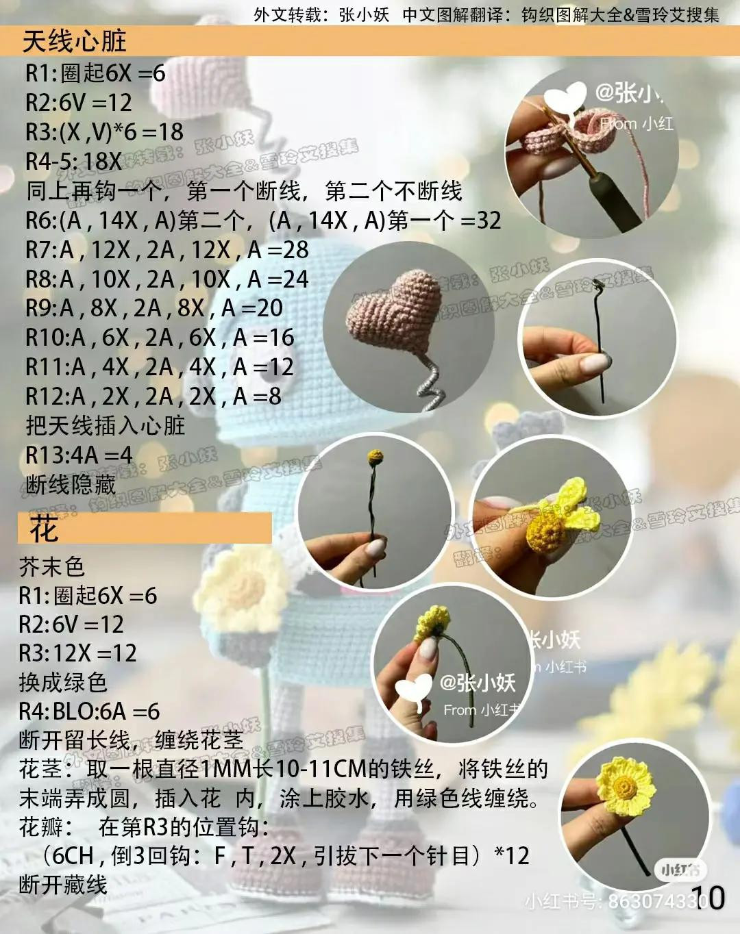 Cute Blue Robot Amigurumi Crochet Pattern with Arm and Leg Instructions