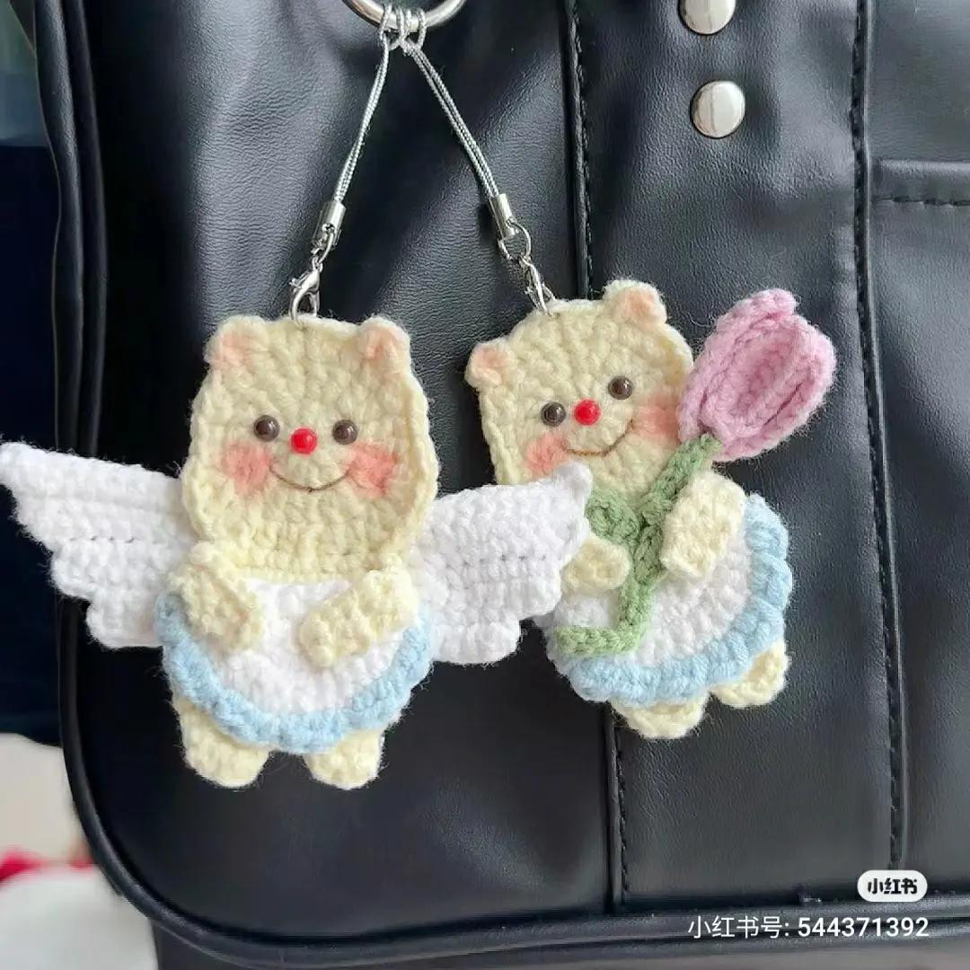 Cute Butter Bear Amigurumi Keychain Crochet Pattern Tutorial