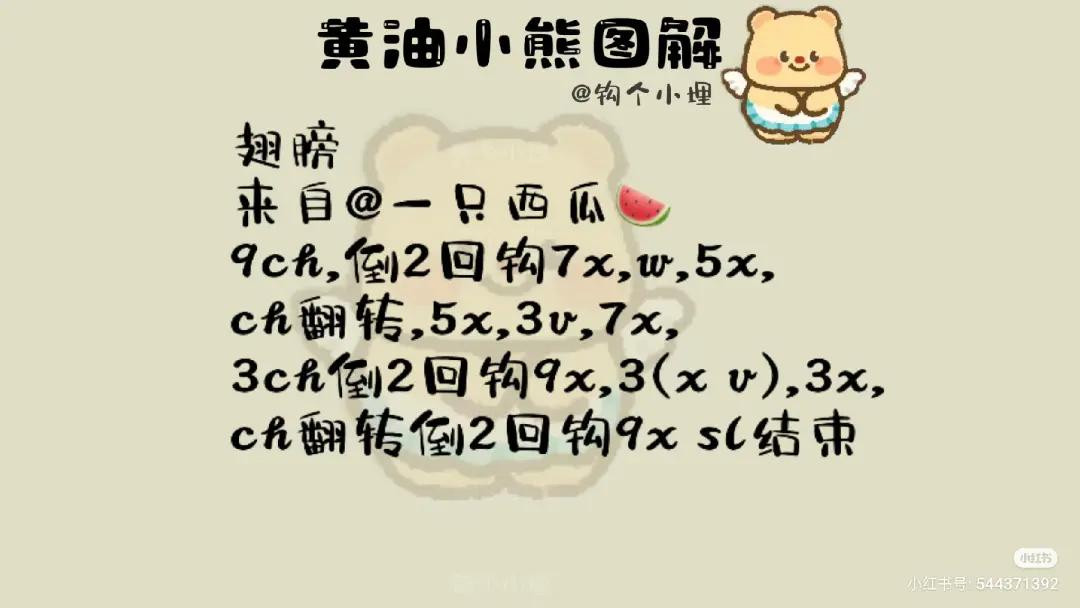 Cute Butter Bear Amigurumi Keychain Crochet Pattern Tutorial