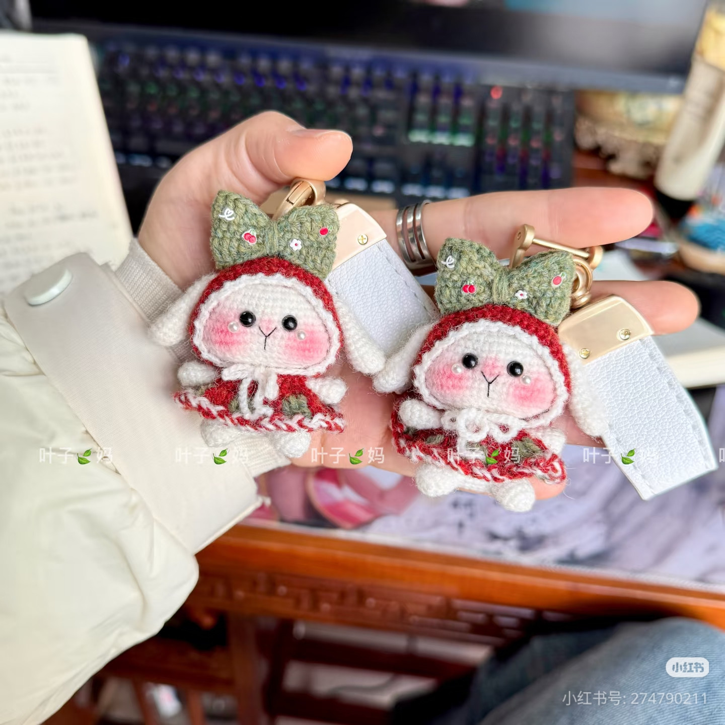 Cute Christmas Bunny Rabbit Amigurumi Crochet Pattern