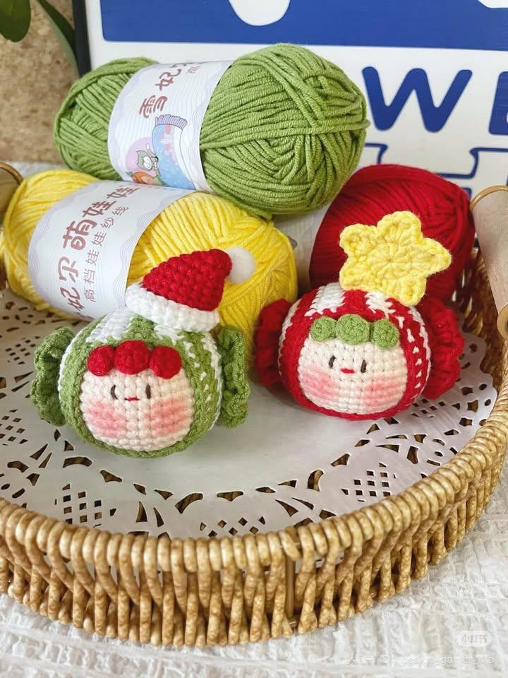 Cute Christmas Tree Dumpling Doll Amigurumi Pattern