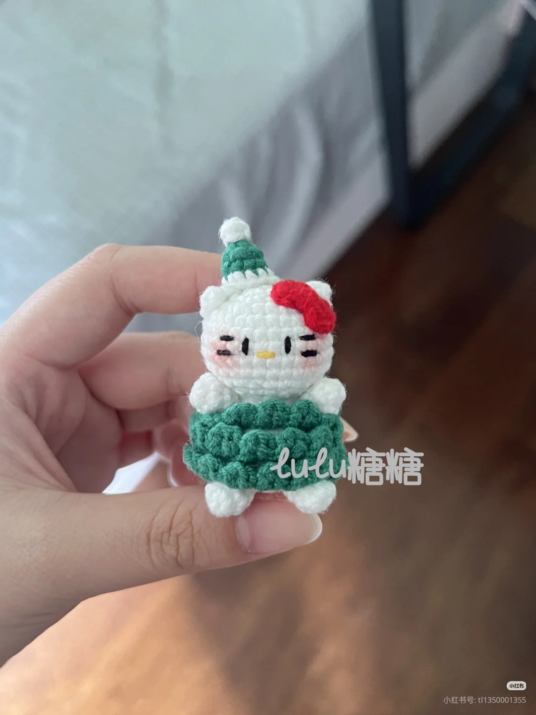 Cute Christmas Tree Rabbit and Bear Amigurumi Crochet Pattern Chart