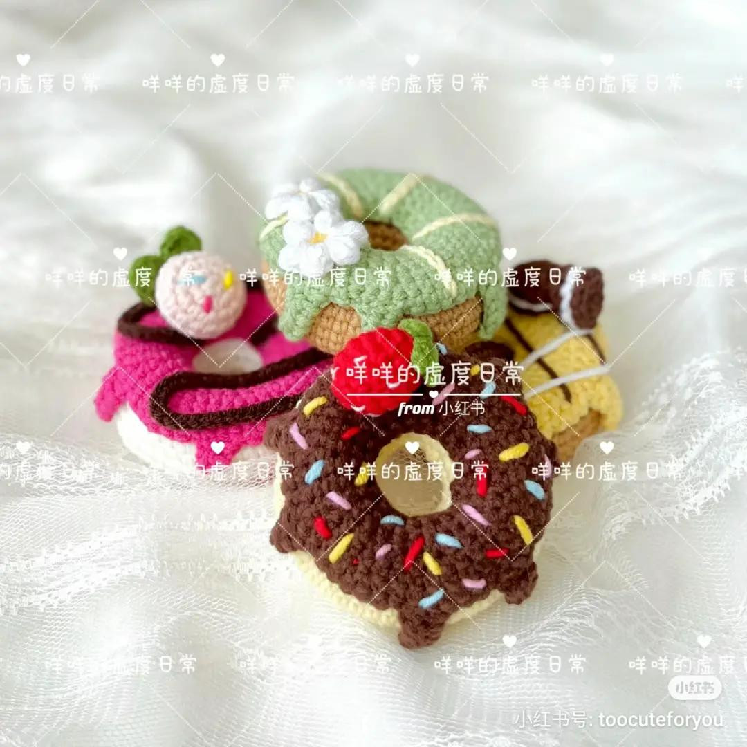 Cute Colorful Crochet Donuts Amigurumi Pattern Chart